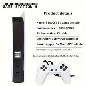155 HD Gaming ConsoleWith Dual Gamepad Plug , Support Hdmi Connection TV HD Output Dual Player Game Console By Bol (Option: Default)