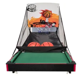 Multi Game Table 36, 2 In 1 Combo Game Table Basketball, Billiards.Parent-child Games, For Indoor Outdoor, Game Room, Friends,Family, Kids And Ad (Option: defaulttitle)