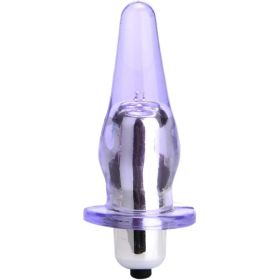 (Purple)Anal Butt Plug Erotic Anal Plug Vibrator Sex Toys For Women Men Masturbation G Spot Sex Machine Vibrating Bullet Butt Plugs (Option: Default)