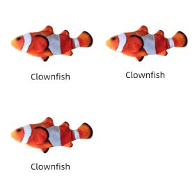 Without Cat Nip Version - Electric Jumping Fish Simulation Electric Fish Toy (Option: Clownfish 3pcs)