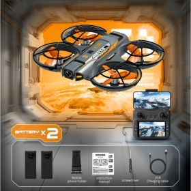 A21 MAX UAV] [Two Types Of Remote Controls Available] HD Electric Adjustment Dual Cameras, Equipped With A 4.5-inch Screen, With Obstacle Avoidan (Option: 43screen)