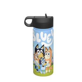 (18 Oz/532 Ml)Water Bottle Vacuum Insulated Stainless Steel Thermos Bottle With Straw Reusable Glass Cup (Option: Default)