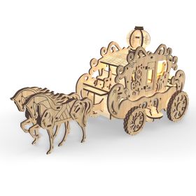 Home Fashion Simple Princess Amelia Carriage Modeling Puzzle Toys (Option: Princess Amelias Carriage)