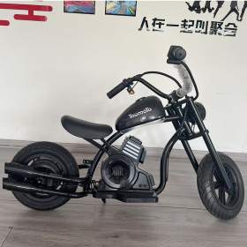 18V Kids 3 Speed Electric Bike & Electric Motorcycle - Lightweight Steel Frame Electric Motorcycle For Kids Over 3 Years Old (Color: Black)