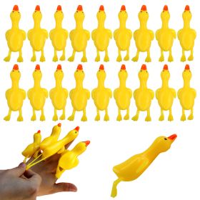 18 Sets Of Catapult Chicken Toys, Decompression Toys, Holiday Gifts, Children's Toys (Color: Yellow)