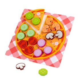 Children's Pizza Building Blocks, Educational Toys, Cute Food Shapes, Creative Assembly Gifts, Improve Concentration, Safe And Environmentally Fr (Option: 1pc)