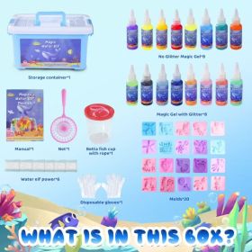 Magic Water Elf Toy, Aqua Fairy Water Gel Kit, DIY Handmade Magical Water Art, Creative Educational Sensory Toy For Boys Girls (Option: Multicolor)