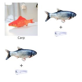 Without Cat Nip Version - Electric Jumping Fish Simulation Electric Fish Toy (Option: Set8)