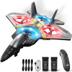 V17 Remote Control Plane 2.4Ghz Foam RC Airplanes Helicopter Quadcopter,Spinning Drone with Cool Light,Gifts for Kids Adults.Logistics is randoml (Option: Default Title)