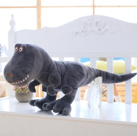New Dinosaur Plush Toys Cartoon Tyrannosaurus Cute Stuffed Toy Dolls For Kids Children Birthday Gift (Option: Gray-100cm)