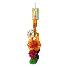 Parakeet Toys,Paradise Series Magic Ukulele Handmade Bird Toy Parrot Toy Set (Option: Default)