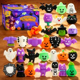 30 Pack Halloween Toys Mini Halloween Toys Gifts Party Supplies For Kids Goodie Bag StuffersHalloween Treat Bag Classroom Prizes For Kids (Option: Multi)