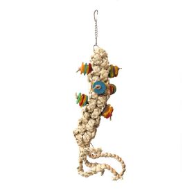 Parakeet Toys, Adventure Series Kraken Corn Husk Handmade Parrot Toy Bird Chew Toy,Set (Option: Default)