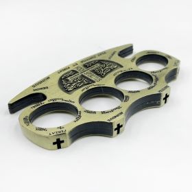 Bronze Colored Finger Tiger Defensive Buckle Four Finger Boxing Set (Option: Default)