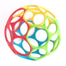 Easy-Grip Infant Ball Toy, 4-Inch BPA-Free Sensory Baby Ball, Lightweight Grasping Toy For Newborns & Toddlers, Multicolor (Option: Multi)