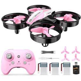 Mini RC Nano Quadcopter Drone For Kids And Beginners With Auto Hover, Circle Fly, 3D Flip And Headless Mode, Pink (Option: Pink)