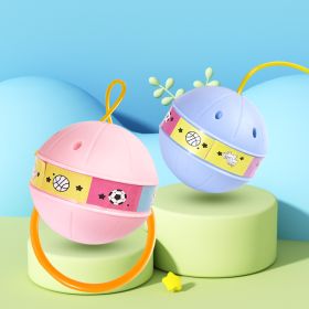 Light-emitting Jumping Ball Children's Flash Jump Tetherball (Option: Pink And Blue)