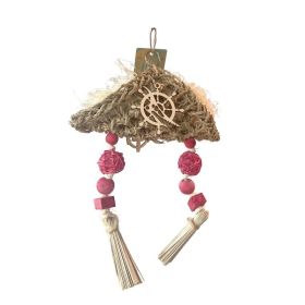 Parakeet Toys Adventure Series Pirate Hat Handmade Bird Toy Parrot Toy For Foraging (Option: Default)