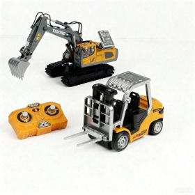 Realistic RC Construction Trio. Excavator, Forklift & Dump Truck With Authentic Lights, Horns And Engine Sounds. Boy Toys, Party Favors For Kids, (Option: 555 99 BC 1043)
