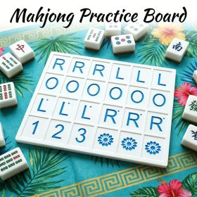 3D Printed American Mahjong Charleston Practice Board, Direction Reference Learning Aid For Beginners, Tabletop Mahjong Game Accessory (Option: 3D Printed Plastic-1 Pc-Blue)