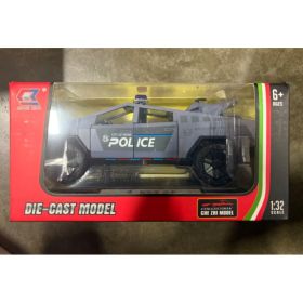 Black Tesla Cybertruck Metal Model 1:32 Xinhaodi Sound Light (Option: Default)
