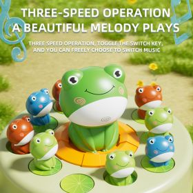 Bouncing Frog Capture Toy, Electric Launch Wheel, Training Interactive Education For Parent Child Intelligence (Option: As shown in the figure)