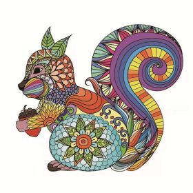 Each Piece Is Animal Shaped Christmas Gift Colorful Elephant Turtle Wooden Jigsaw Puzzles (Option: Style10-A3)