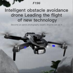 F196 Beginner-Friendly FPV Drone With Dual Cameras & Obstacle Avoidance - 480P Video, Optical Flow Hover, WiFi App Control, Foldable Design, Dual (Option: foldable)