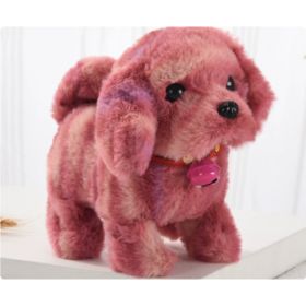 Stuffed Electric Toy Walking Simulation (Option: Big golden hair bell-Red)