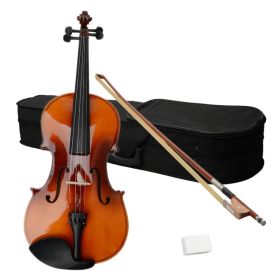 16" Acoustic Viola Case Bow Rosin Brown (Option: As picture)