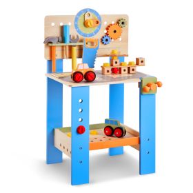 Wooden Tool Bench For Kids 3 Years+ Toy Workbench Pretend Play Toy Kits (Option: Multicolor)