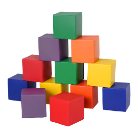 12 Piece Soft Play Blocks Soft Foam Toy for Toddler, Multi-Color (Option: Multi Color-420x420x640 mm)