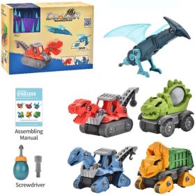 Dinosaur Set With Electric Drill, Construction Toys For Boys - Not Shipped On Weekends - Prohibited Sales Platforms - Temu, Walmart (Option: Dinosaur suit)