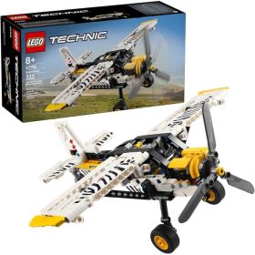Echnic Bush Plane Building Set With Spinning Propeller And 4-Cylinder Piston Engine For Kids (Option: Multicolor)