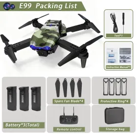 X9 Camouflage/ Dual-camera/ Triple-sensor/Children's Toy Remote-controlled Drone (Option: Threebatteries)