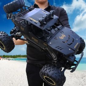 3 Batteries 1-12 Rock Crawler Rechargeable Off Road Truck 4WD , Metal Shell LED Headlights RC Remote Control Off Road Car Truck,Logistics Is Rand (Option: defaulttitle)