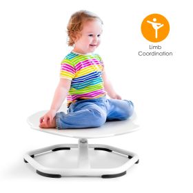 1Pc Kids Spinning Chair Autism Sensory Swivel Chair Balancing Seat Toy Rotation Chair For Autistic Kids Train Body Coordination Relieve Motion Si (Color: Grey)