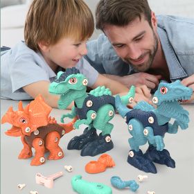 Disassemble And Assemble Dinosaurs, Boys Benefit From Intelligence, Assemble Screws, Children's Toys (Option: As shown in the figure)
