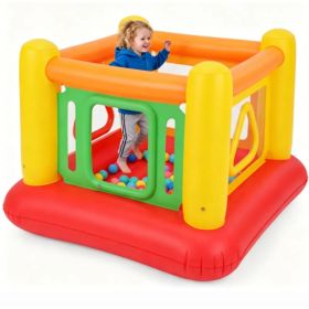 3-in-1 Inflatable Bounce House, Thick PVC Kids Jumping Castle with Visible Wall, Indoor Outdoor Blow Up Play House Gift for Children Age 3+ (Option: Default Title)