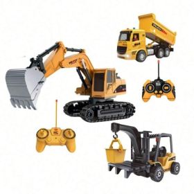 RC Construction Vehicle Combo. Excavator, Crane & Dump Truck With USB Rechargeable Design, Realistic Movement, Holiday Gift Idea. Boy Toys, Party (Option: 689 905A   689 959A)