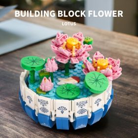 Kids Building Block Kit Traditional Flower And Pot Assembly Toy For Children Play Early Education (Option: Default)