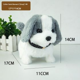 Stuffed Electric Toy Walking Simulation (Option: Collar StBernardus-GREY)