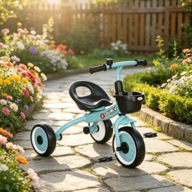 Blue 3-Wheel Toddler Tricycle: Kids Bike for Children 2-5 Years Old (Option: Default Title)