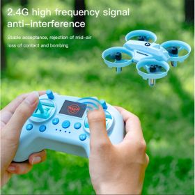 S4 Mini Remote Control Intelligent Obstacle Avoidance - Light Flow Hovering - Multiple Light Variations - Indoor And Outdoor Flight - Beginner Dr (Option: BlueSimulatorDualElectric)