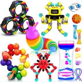 15Pack Fidget Toys Bulk For Adult Kids , Classroom Must Have Back To School Gifts For Students Treasure Prize Box (Option: Yellow)