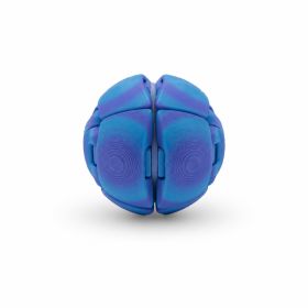 4PCS Large Stress Relief Squeeze Ball Sensory Fidget Toy, 3D Printed Tactile Desk Toy For Focus, Relaxation And Hand Exercise (Option: PLA-Blue)