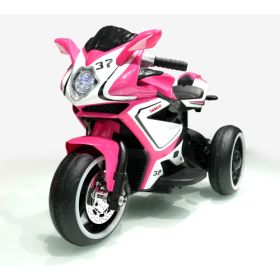 Plastic Red 6V Kids Electric Motorcycle Kids Toys Motorcycle  Kids Electric Car  Electric Ride On Motorcycle (Color: Pink)