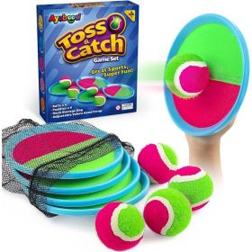 Toss And Catch Ball Game Set For Kids, Outdoor Yard, Beach And Garden Play (Option: 4 Paddles 4 Balls)