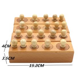 Montessori kindergarten early education toy building blocks (Option: Wood)