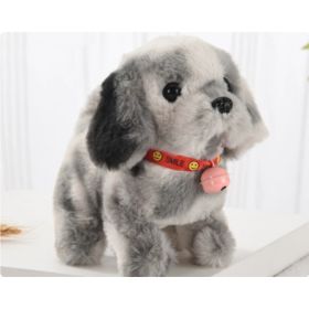 Stuffed Electric Toy Walking Simulation (Option: Big golden hair bell-GREY)